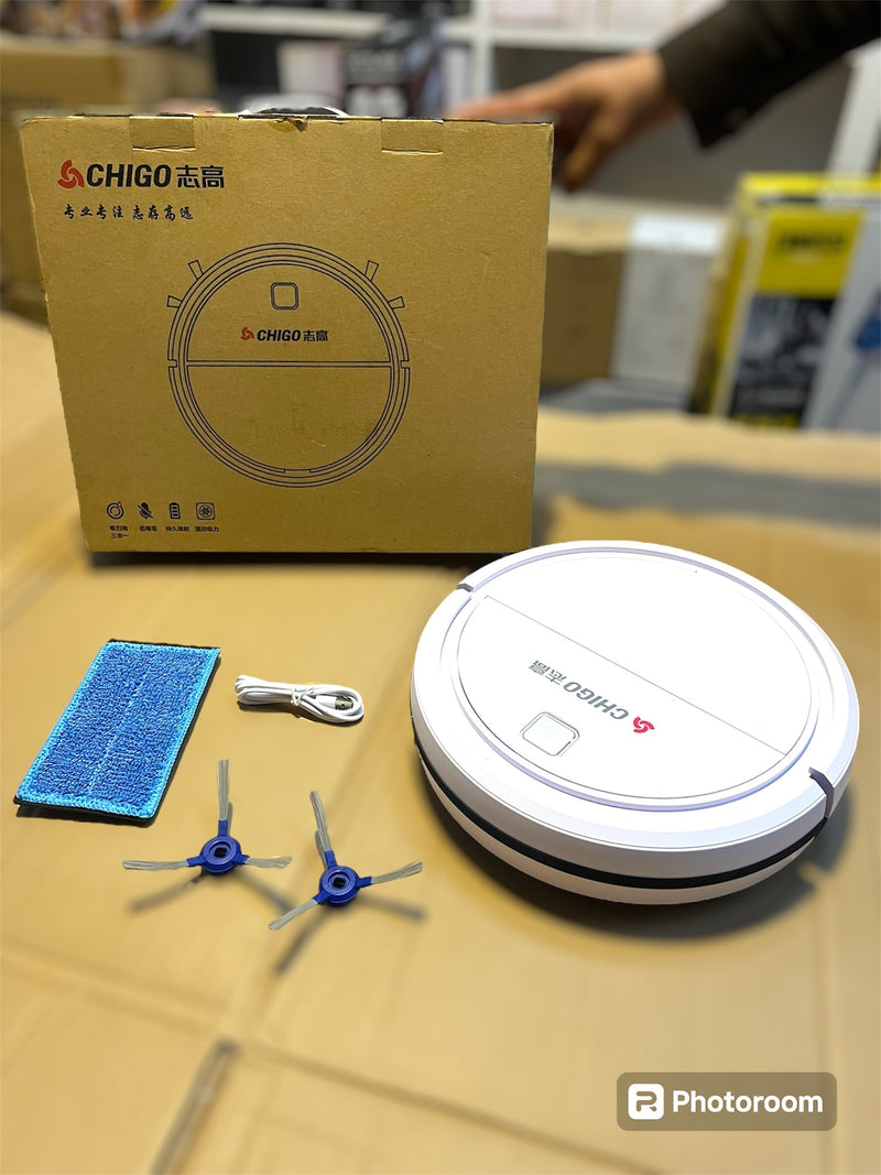 DUBAIZONES™ imported CHIGO Intelligent Robotic Vacuum Cleaner With Mop