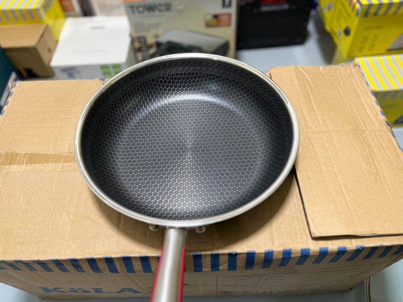 DUBAIZONES™ HoneyComb Double Laser Coating Deep Frying Pan